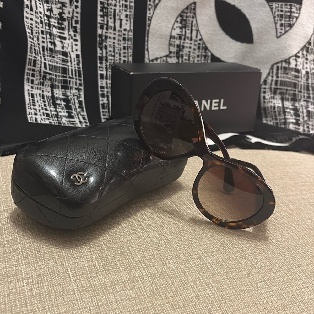 CHANEL Women's Brown Sunglasses